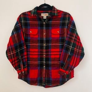 Limited Too Vintage Kids Plaid Shirt Shacket
